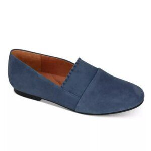 Gentle Souls by Kenneth Cole Women's Eugene Ruffle Flats Shoes in Ocean Size 9